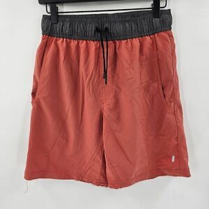 Balance collection mens small shorts coral pink orange workout gym swim
